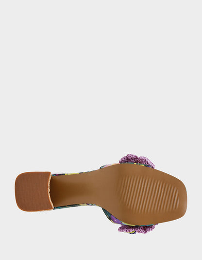 Betsey Johnson Trending - DIETRICH BRIGHT MULTI Square-Toe Mule Heel