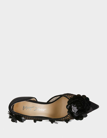 Betsey Johnson Everyday - NASH BLACK Pointed Toe Heel