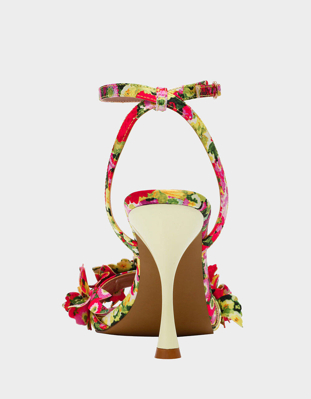 Betsey Johnson Essential - HILLEY GREEN FLORAL MULTI Women's Floral High Heel Stiletto Sandal