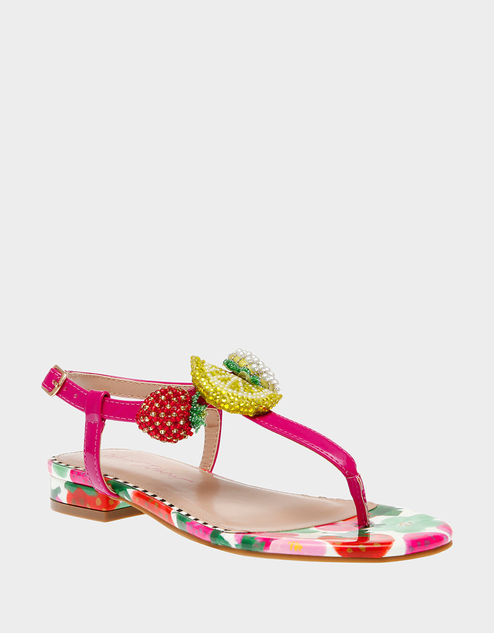 Betsey Johnson Everyday - ANISTON BERRY MULTI Flat Sandal