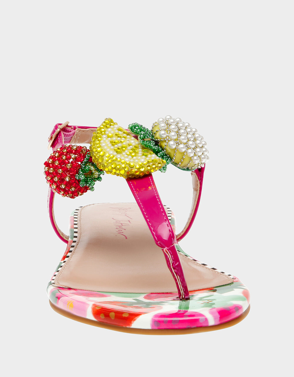 Betsey Johnson Everyday - ANISTON BERRY MULTI Flat Sandal