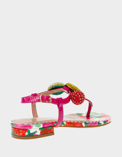 Betsey Johnson Everyday - ANISTON BERRY MULTI Flat Sandal