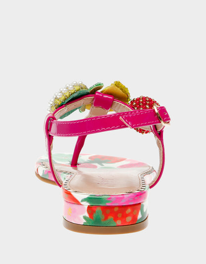 Betsey Johnson Everyday - ANISTON BERRY MULTI Flat Sandal