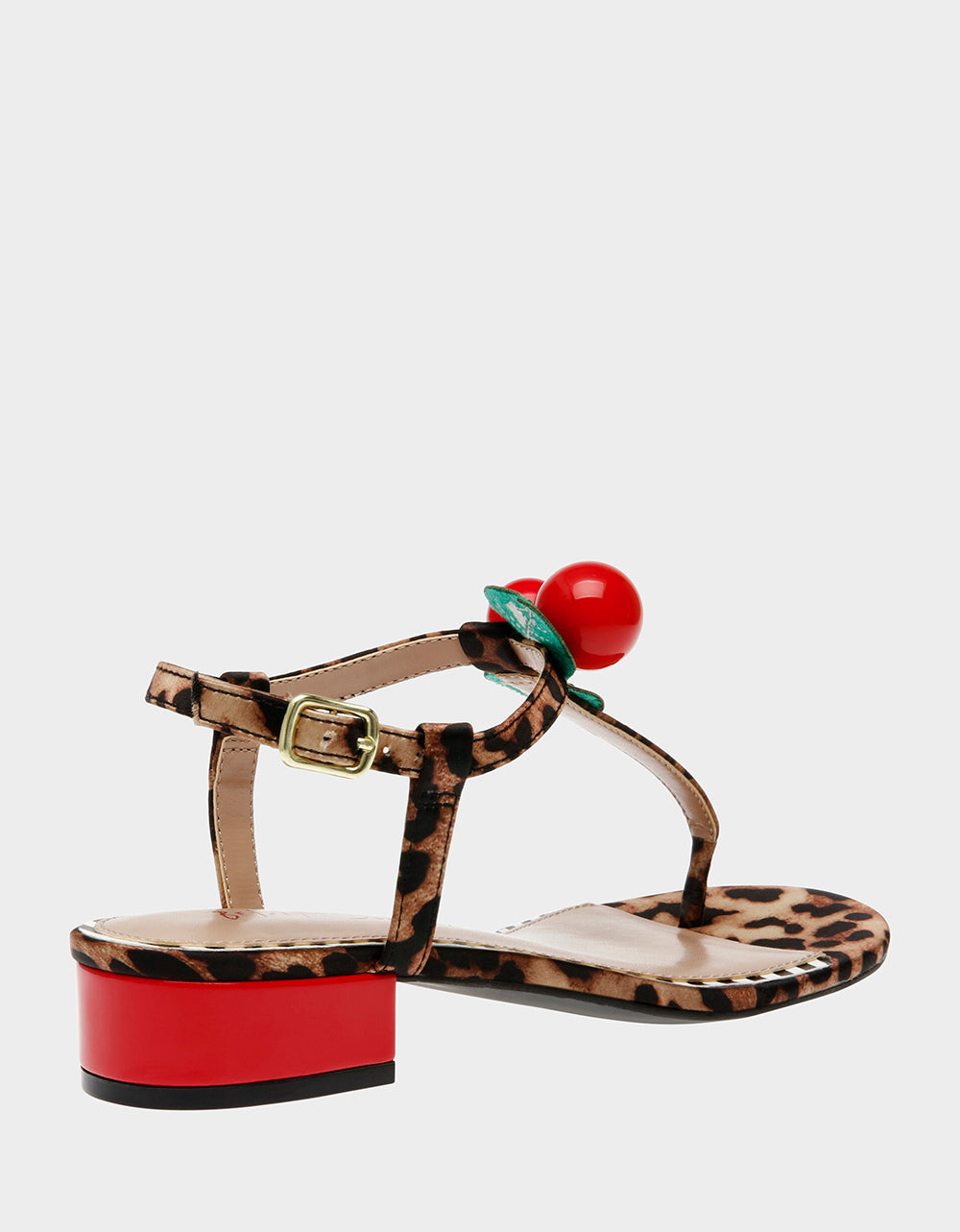 Betsey Johnson Customer Favorite - ASBURY LEOPARD Cherry Sandal