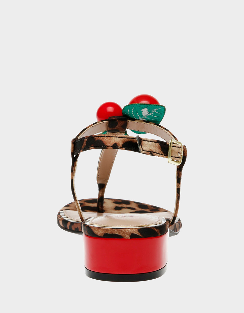 Betsey Johnson Customer Favorite - ASBURY LEOPARD Cherry Sandal