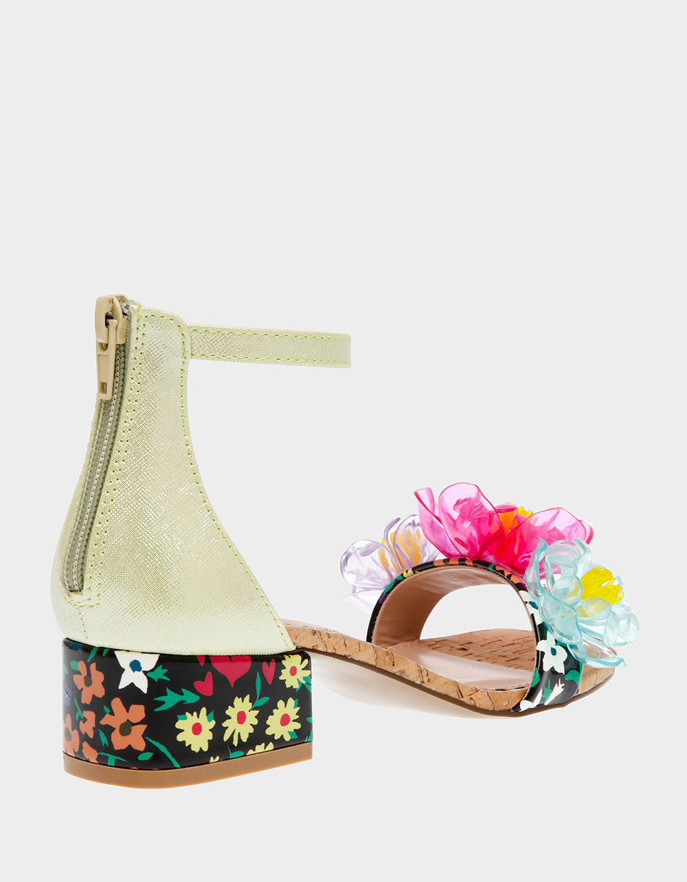 Betsey Johnson Best Seller - OAKLEE GREEN MULTI Floral Sandal