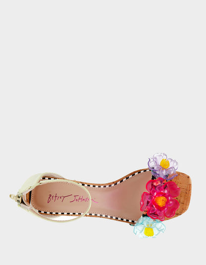 Betsey Johnson Best Seller - OAKLEE GREEN MULTI Floral Sandal