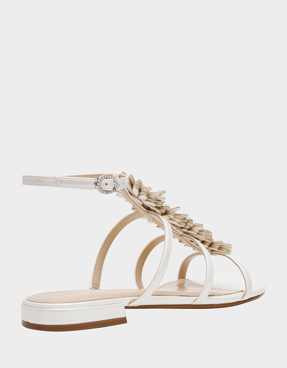 Betsey Johnson Classic - JOYCE IVORY Women's Strappy Rhinestone Embellished Sandal