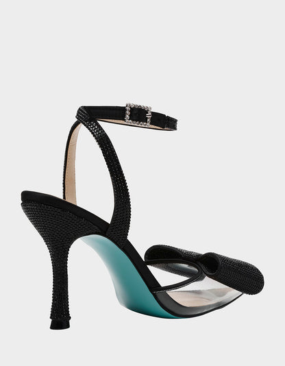 Betsey Johnson Value - HART BLACK Bow Heels
