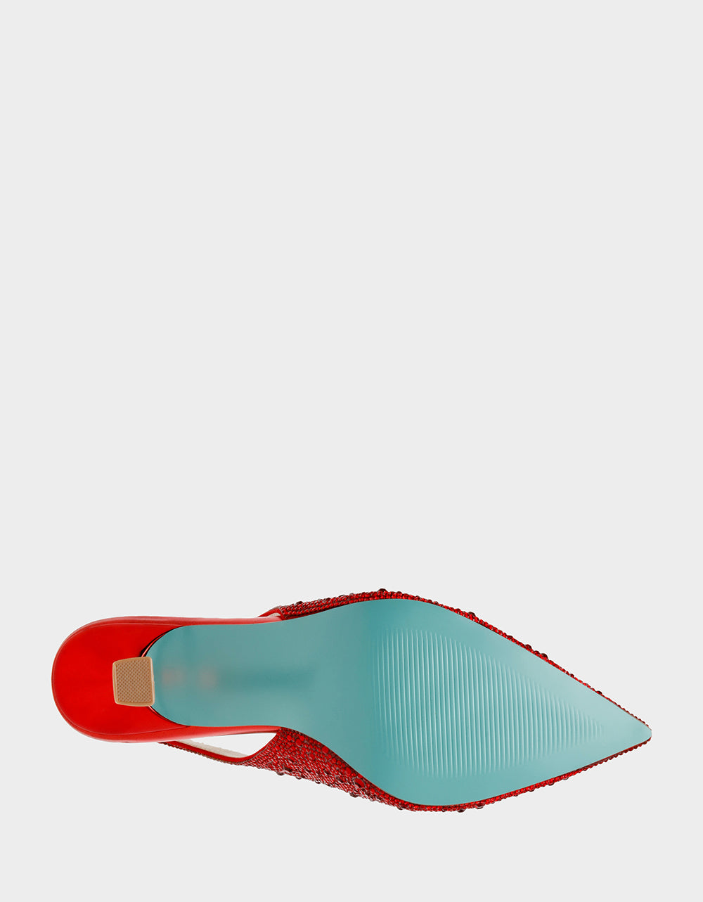 Betsey Johnson Quality - CLARK RED Slingback Kitten Heels